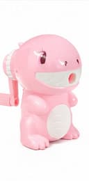 Cute Dinosaur Manual Pencil Sharpener - Portable Cartoon Pencil Sharpener for Kids - Pink
